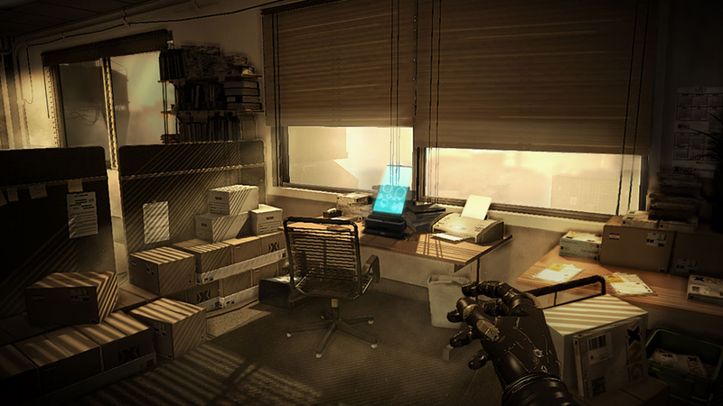 Illustration for article titled New Deus Ex: Human Revolution Screens Black, Gold & A Little Old